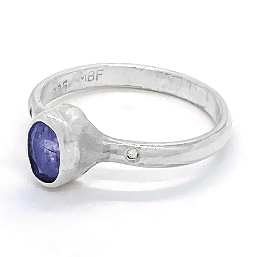 Tanzanite & Diamonds Ring (size 9 1/2)