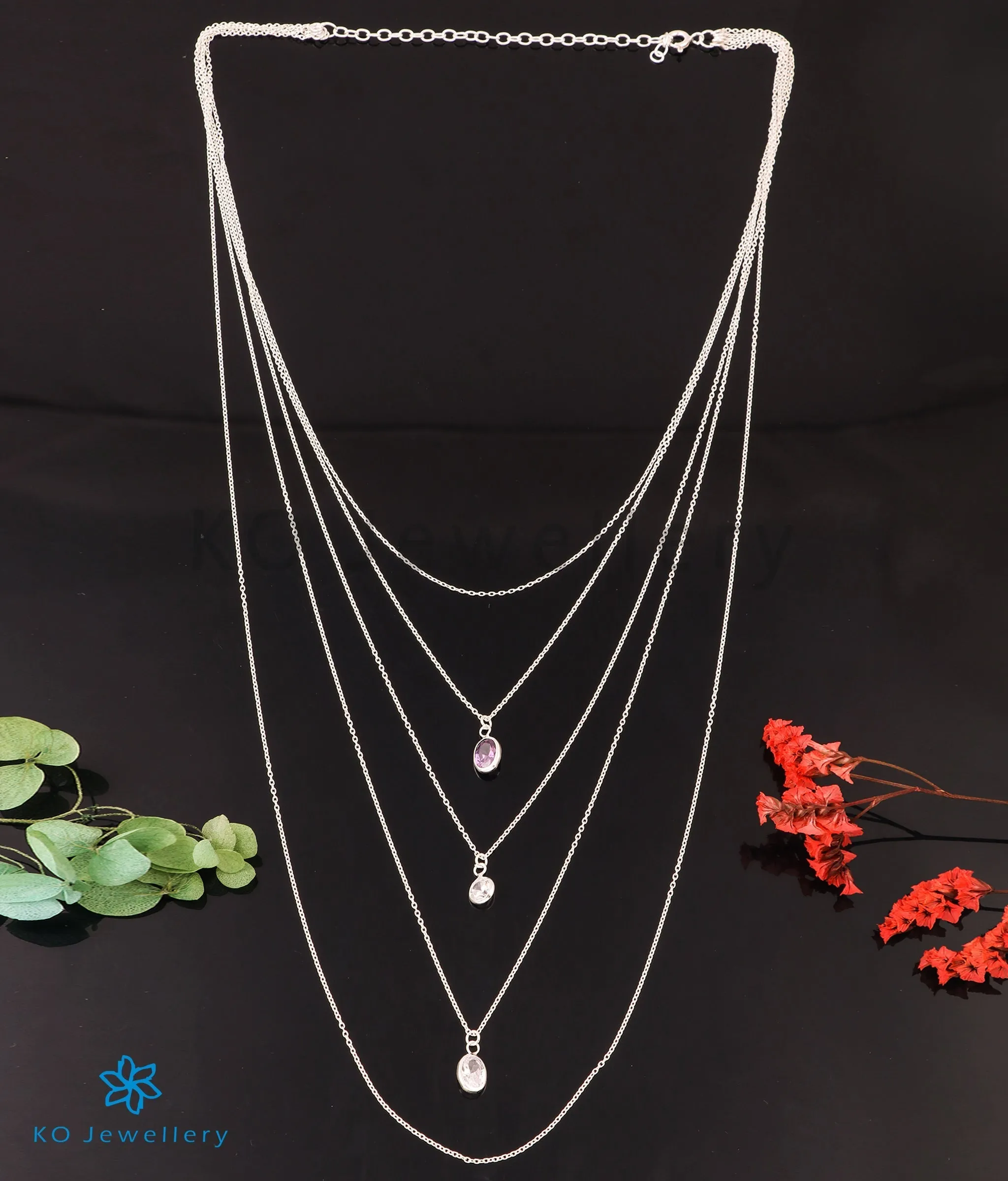 The Alluring Silver 5 Layered Necklace