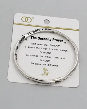 The Serenity Prayer Bangle Bracelet