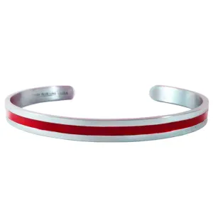 Thin Red Line Bangle