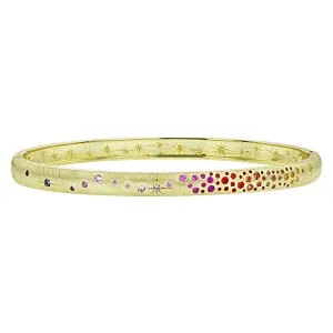 Thin Sapphire Galaxy Bangle