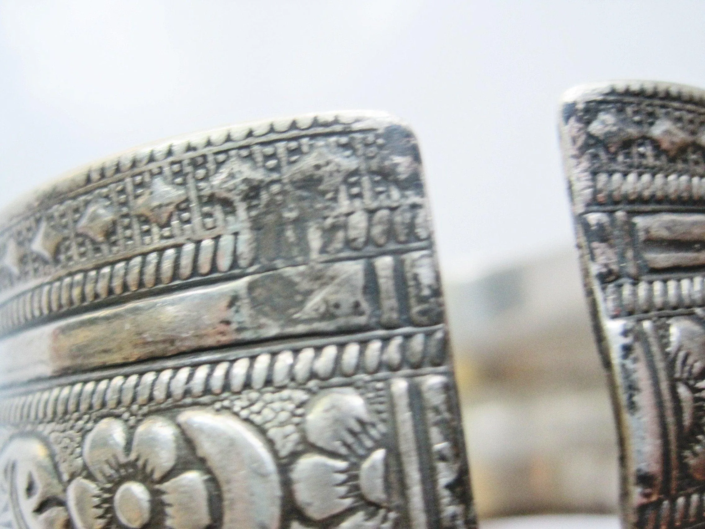 Vintage Wide Silver Berber Cuff