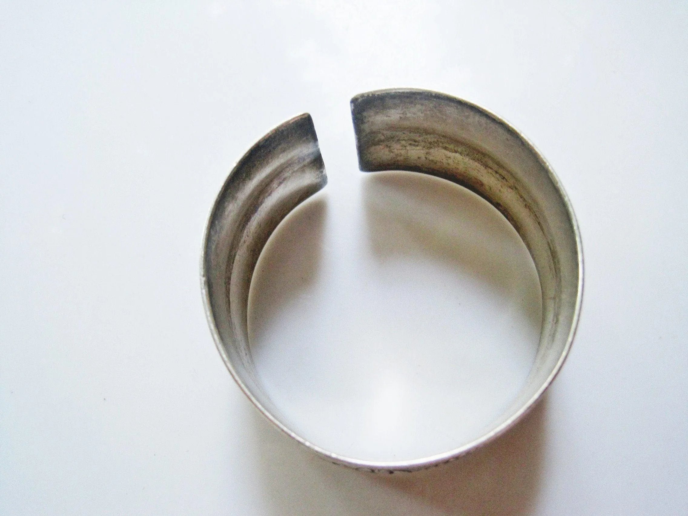 Vintage Wide Silver Berber Cuff