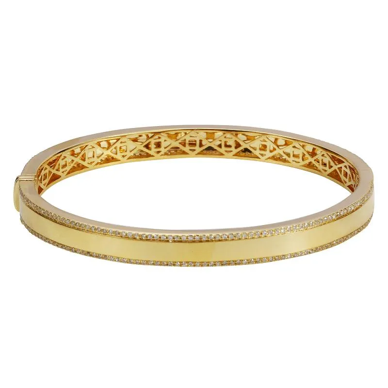 WAITLIST Diamond Pave Edge Bangle